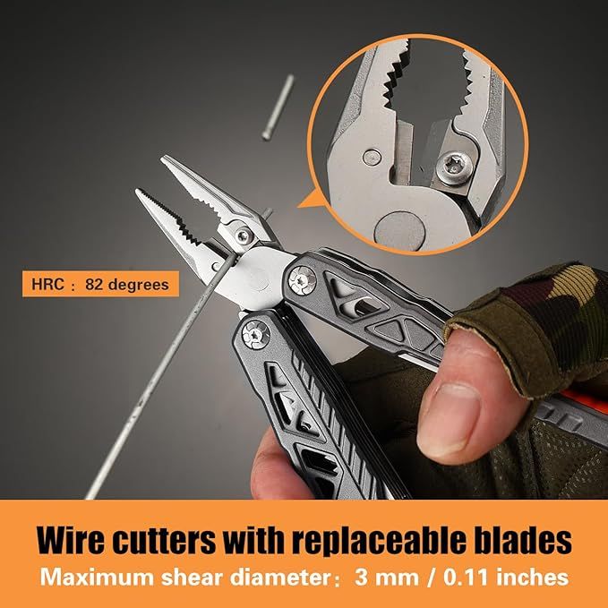 Upgraded 18 in 1 Multi-tool,Professional Stainless Steel