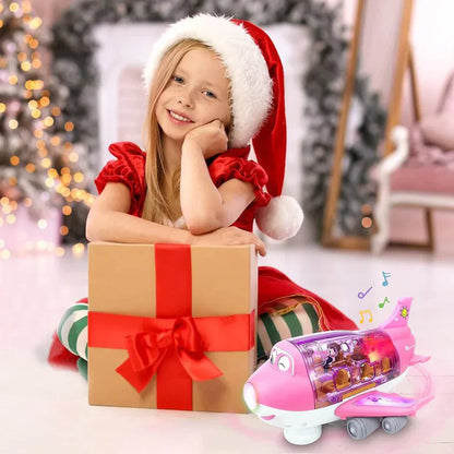 Lightning & Musical 360 Rotating Gear Airplane