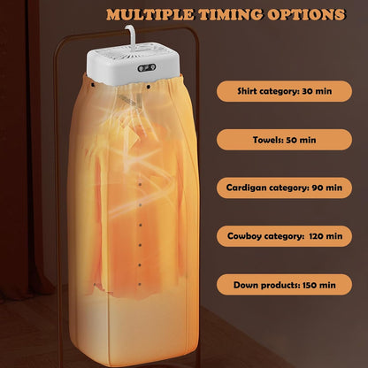 Portable Clothes Dryer, Dries Clothes in 30 Minutes