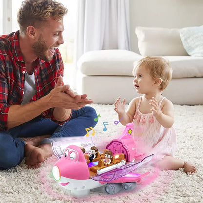 Lightning & Musical 360 Rotating Gear Airplane