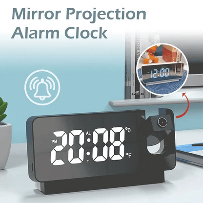 LED Projection Alarm Clock